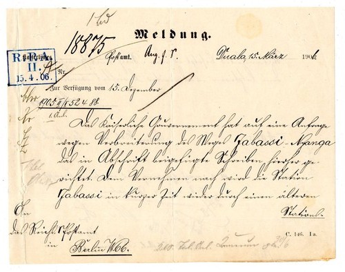 Doa 1906 certificato - 1906, di