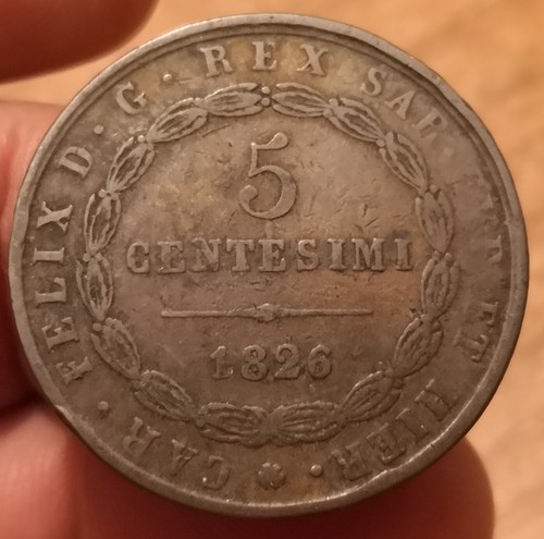 Moneta centesimi 1826 torino - centesimi,