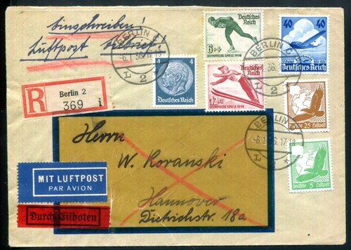 Germania 1936 603 fdc - 603,